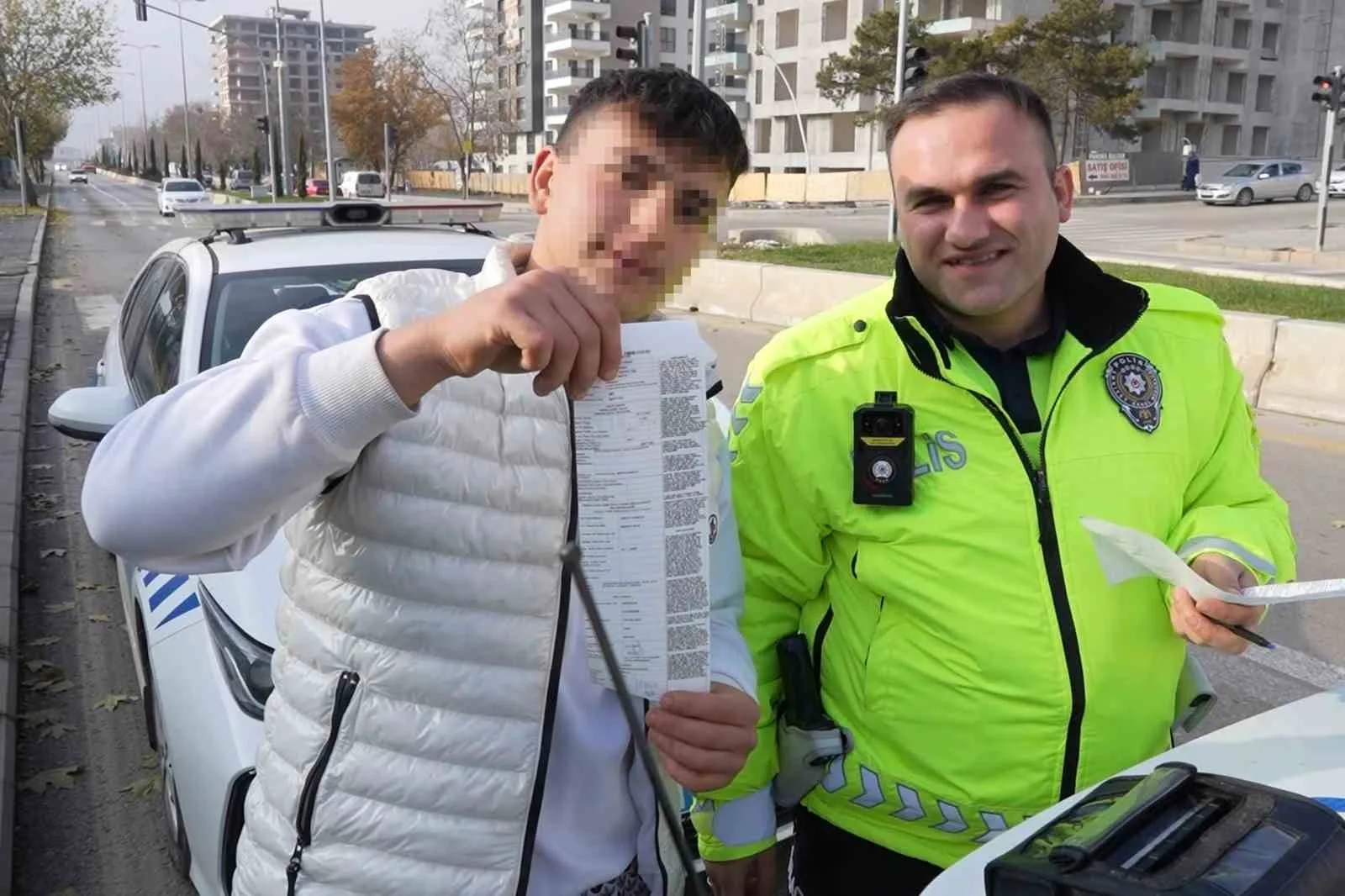 Kırıkkale’de dron denetimine takılan 17 yaşındaki ehliyetsiz sürücü, yakalanmamak için