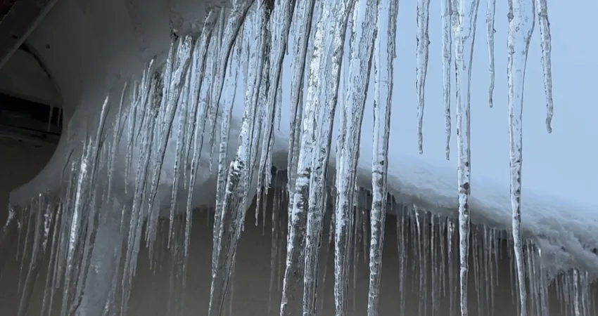 Hakkari'nin Yüksekova ilçesinde etkili olan yoğun kar yağışı ve dondurucu