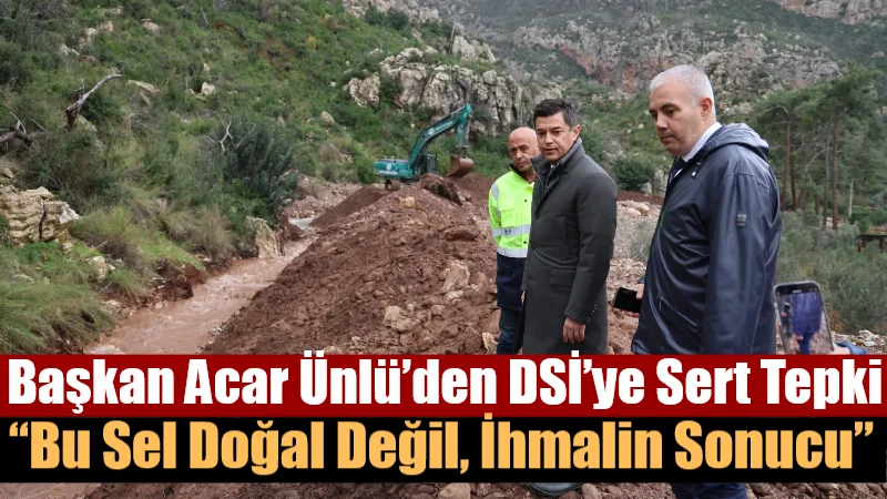 Marmaris İçmeler’de yaşanan sel felaketinin ardından sahada inceleme yapan Belediye