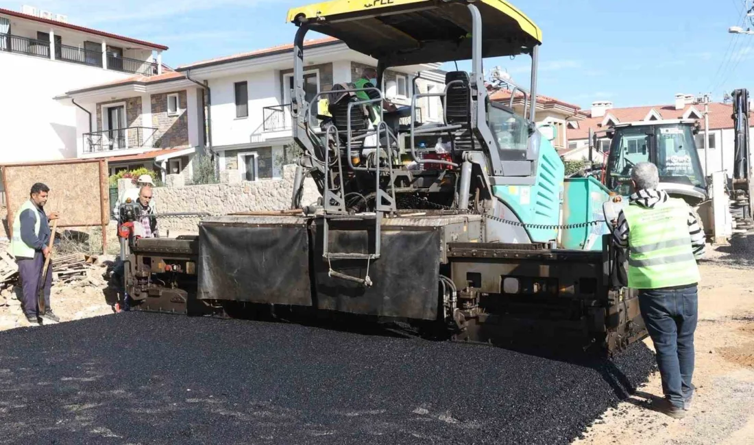 Muğla Büyükşehir Belediyesi, Datça ilçesinde ulaşım altyapısını güçlendirmek amacıyla başlattığı