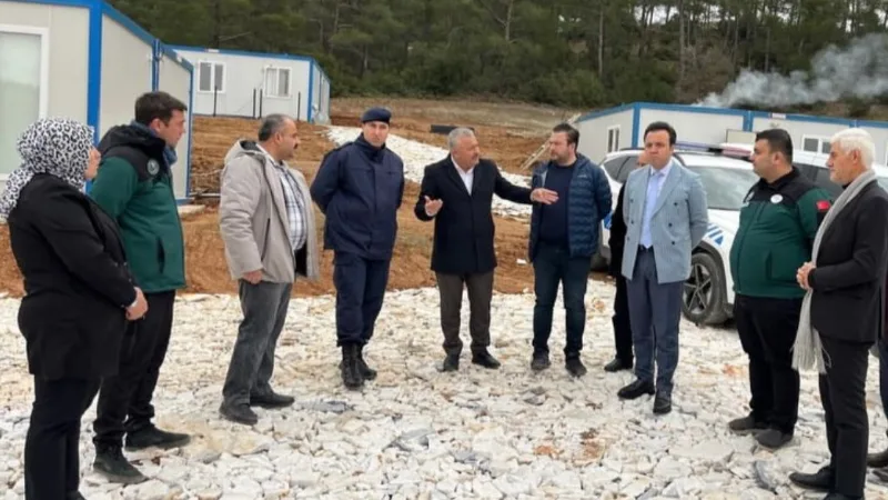 Kavaklıdere ilçesine bağlı Ortaköy Mahallesi’nde, 800 bin ton su toplama