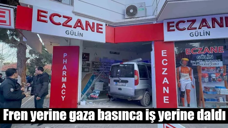 Muğla'nın Datça ilçesinde, B.K. (25) fren yerine gaza basarak otomobiliyle