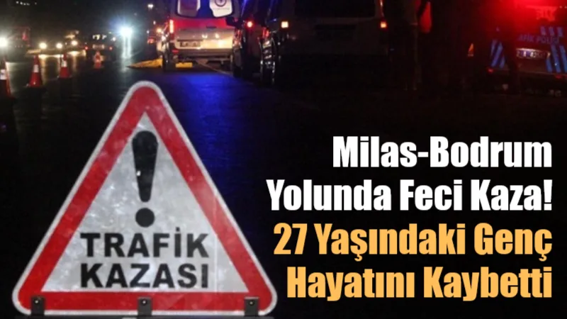 Milas-Bodrum karayolu Güllük Kavşağı yakınlarında meydana gelen trafik kazasında, yaya