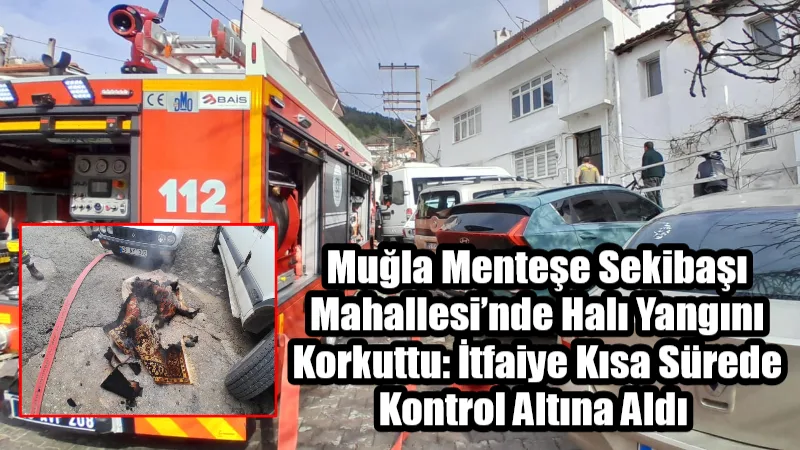Muğla Menteşe Sekibaşı Mahallesi’nde Halı Yangını Korkuttu: 
Muğla’nın Menteşe ilçesine