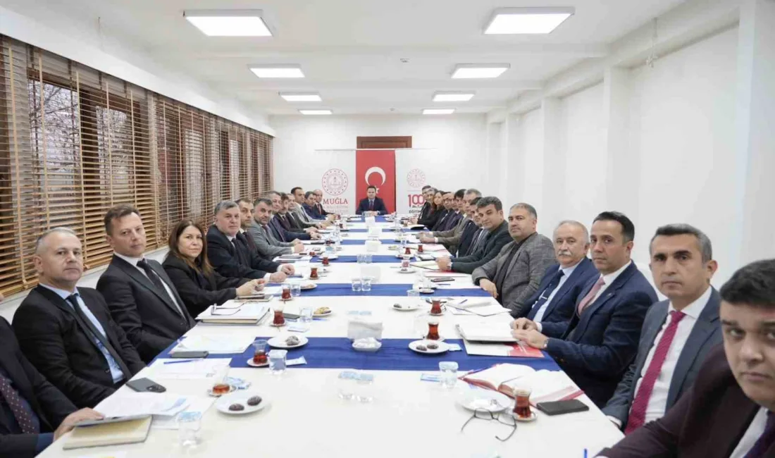 Muğla İl Millî Eğitim Müdürü Emre Çay başkanlığında toplanan ilçe