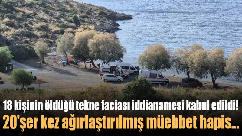 Bodrum açıklarında geçen yıl 24 Ekim'de teknenin batması sonucu 1'i