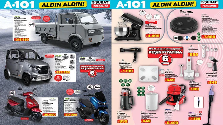 A101 Aldın Aldın afişi ile Perşembe günü yeni ürünleri yayınlandı.