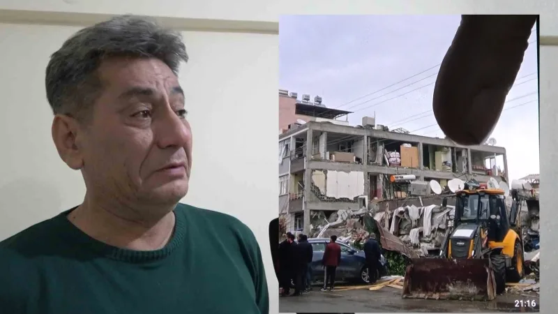 Hatay’ın Kırıkhan ilçesinde 6 Şubat depreminden sadece 25 dakika sonra