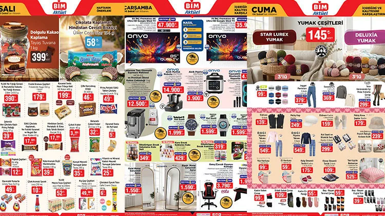 Yeni ayın bim aktüel 3-6 Şubat 2025 kataloğu, bim'de bu