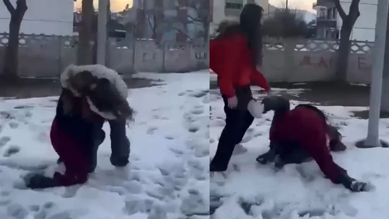 Bolu’da okul çıkışı evlerine gitmek isteyen ortaokullu kız öğrenciler, kendilerinden