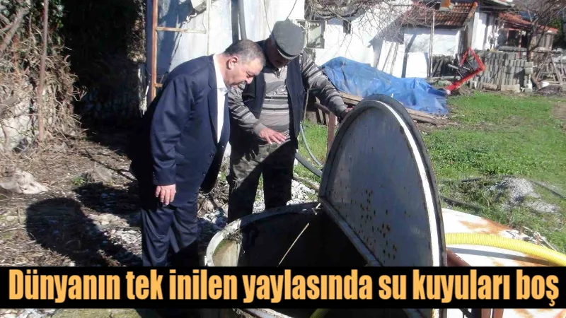 Muğla’nın Menteşe ilçesindeki Karabağlar Yaylası’nda, yetersiz yağışlar nedeniyle yaz aylarında