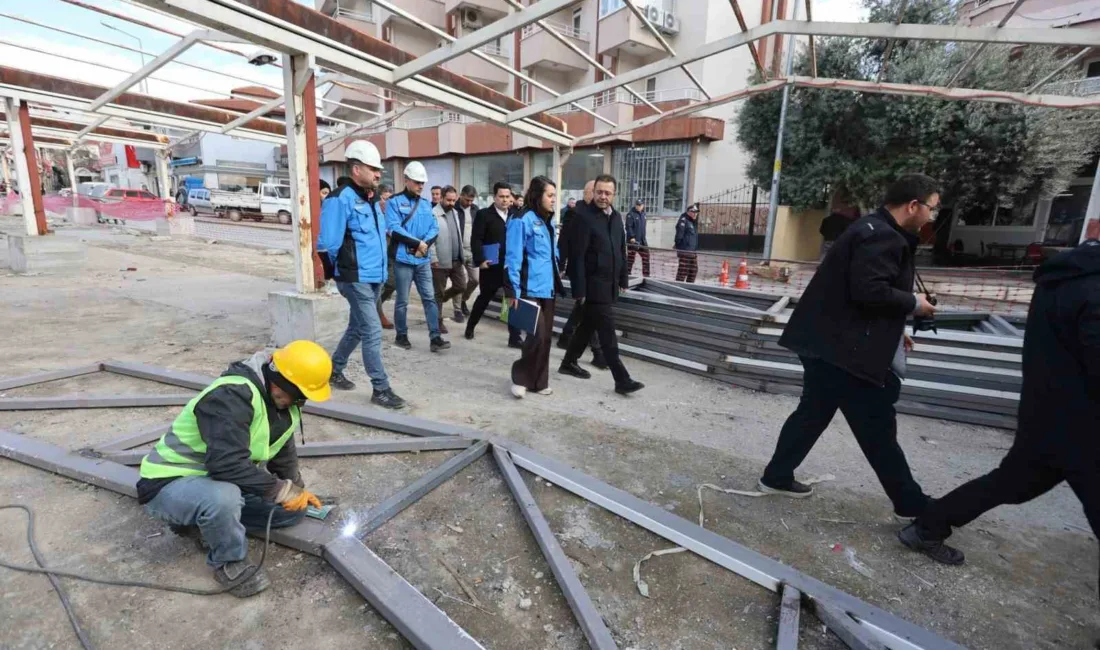 Muğla Büyükşehir Belediyesi, Yatağan Pazaryeri'ni baştan sona yenileyerek; serinletme sistemlerinden