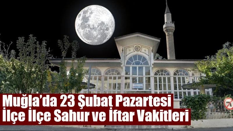 Muğla’da Ramazan ayının beşinci gününde, Diyanet İşleri Başkanlığı verilerine göre