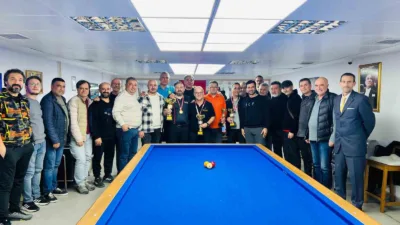Menteşe'de 72 sporcunun rekor katılımıyla düzenlenen Muğla İl Birinciliği Bilardo