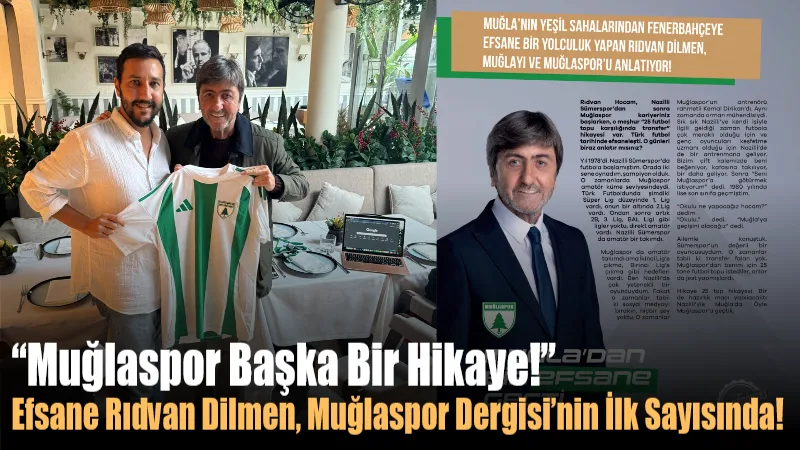 Muğlaspor Dergisi’nin ilk sayısı okuyucularla buluştu. Genel Yayın Yönetmeni Erkan