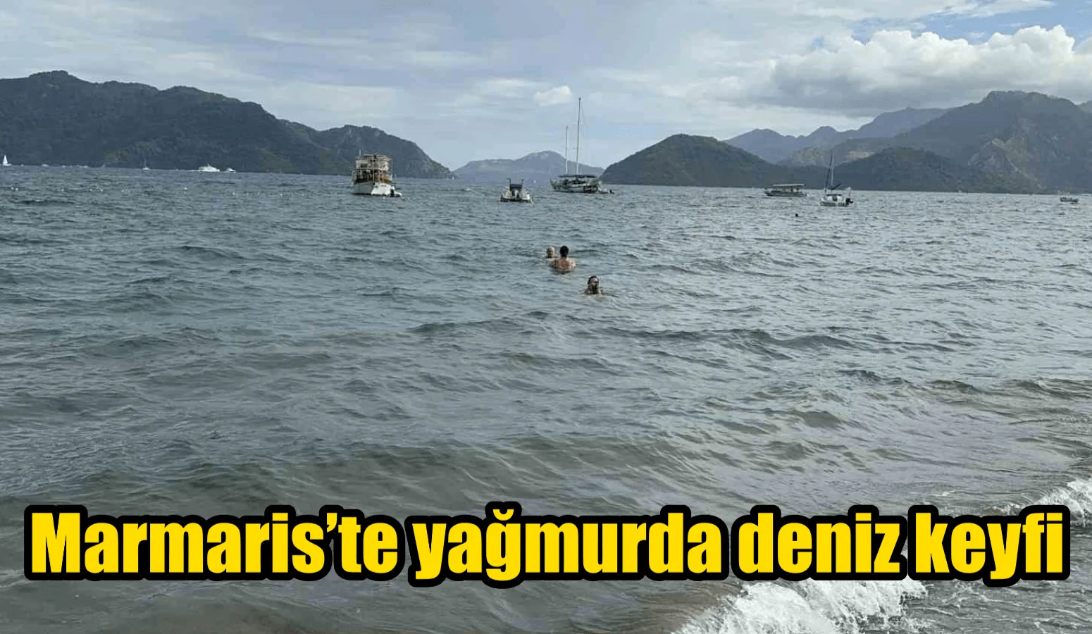 Turizm sezonunun devam ettiği Muğla’nın Marmaris ilçesinde, sonbahar mevsiminin gelmesi