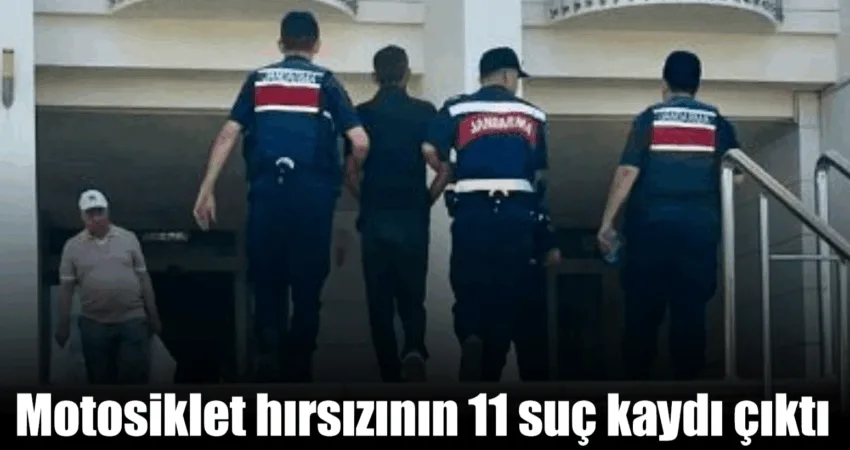 Muğla İl jandarma Komutanlığı tarafından yürütülen motorsiklet hırsızılığı olayında yakalanan