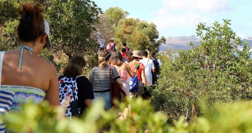 Bodrum Belediyesi, Erasmus öğrencileriyle Bitez sahilinde kapsamlı temizlik çalışması yaptı.