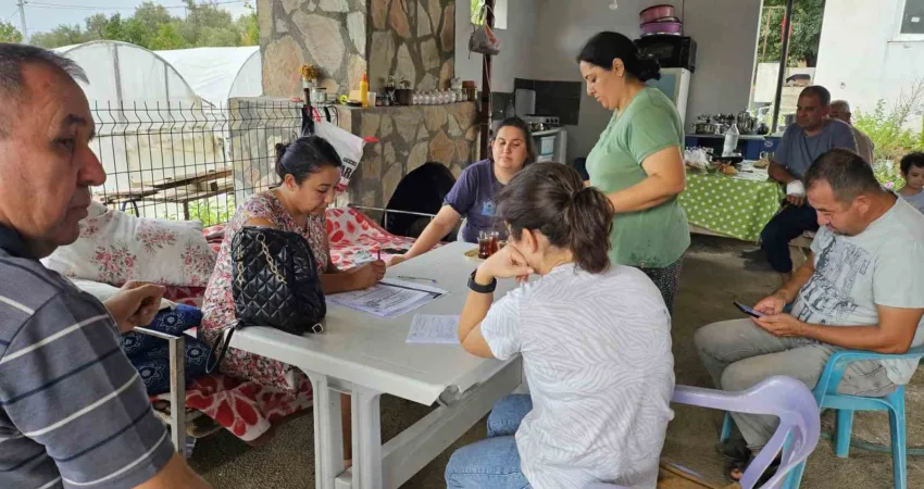 Tarım ve Orman Bakanlığı’nın yeni destek modeli hakkında çiftçiler bilgilendirilirken,