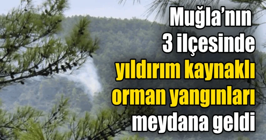 Muğla’nın Ula, Marmaris ve Köyceğiz ilçelerinde etkili olan gök gürültülü