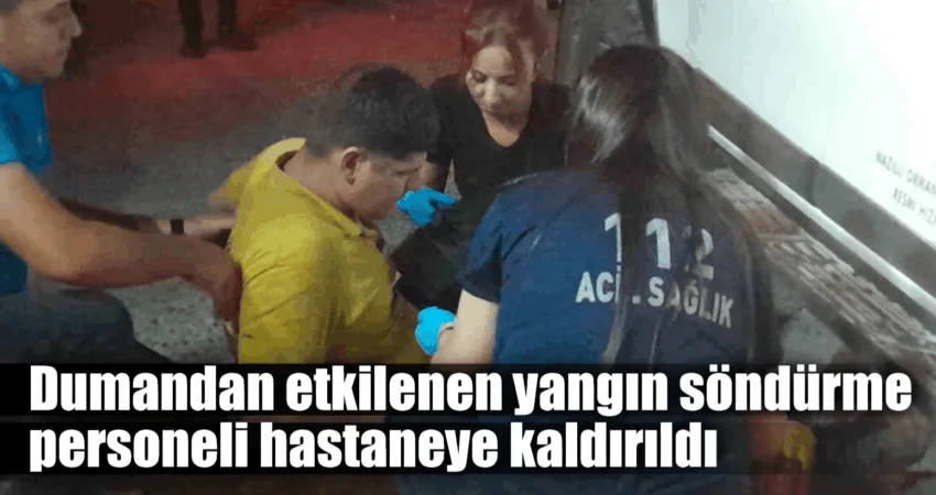 Muğla’nın Menteşe ilçesinde meydan gelen orman yangınında dumandan etkilenen yangın