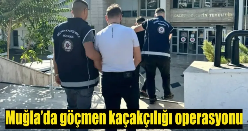 Muğla’da yapılan yol denetimi esnasında araç içerisinde saklanan 3 düzensiz