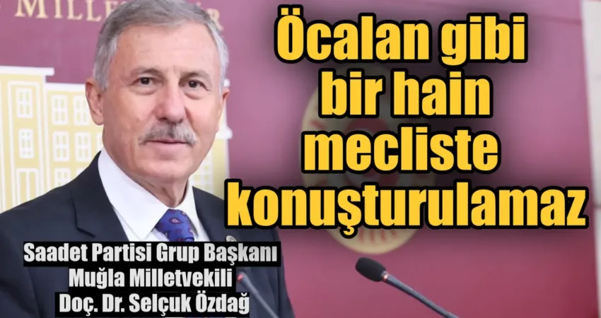 Saadet Partisi Grup Başkanı Muğla Milletvekili Doç. Dr. Selçuk Özdağ,