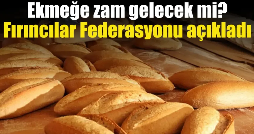 Türkiye Fırıncılar Federasyonu Başkanı Halil İbrahim Balcı, ekmekte yılsonuna kadar