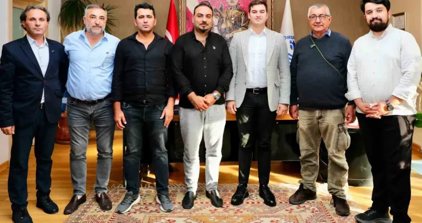 Bodrum Gazeteciler Cemiyeti yönetim kurulu, Bodrum Kaymakamı Mustafa Çit ve