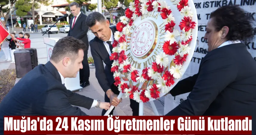 Muğla İl Milli Eğitim Müdürü Emre Çay, Menteşe Cumhuriyet Meydanı’nda