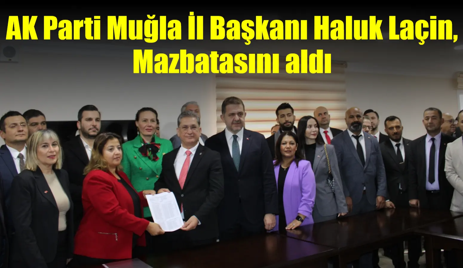 AK Parti Muğla İl 8. Olağan Kongresi'nde seçilen Haluk Laçin,