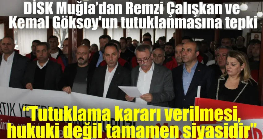 DİSK/Genel-İş Genel Başkanı Remzi Çalışkan ve DİSK Çukurova Bölge Temsilcisi
