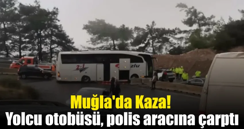 Muğla Sakartepe rampasında meydana gelen kazada yağış nedeniyle kontrolünü kaybeden