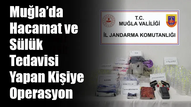 Muğla'nın Ortaca ilçesinde, geleneksel tıp uygulamaları kapsamında hacamat ve sülük