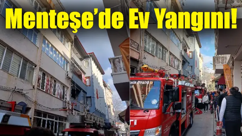 Muğla’nın Menteşe ilçesi Kurşunlu Çıkmazında bir evde yangın çıktı.