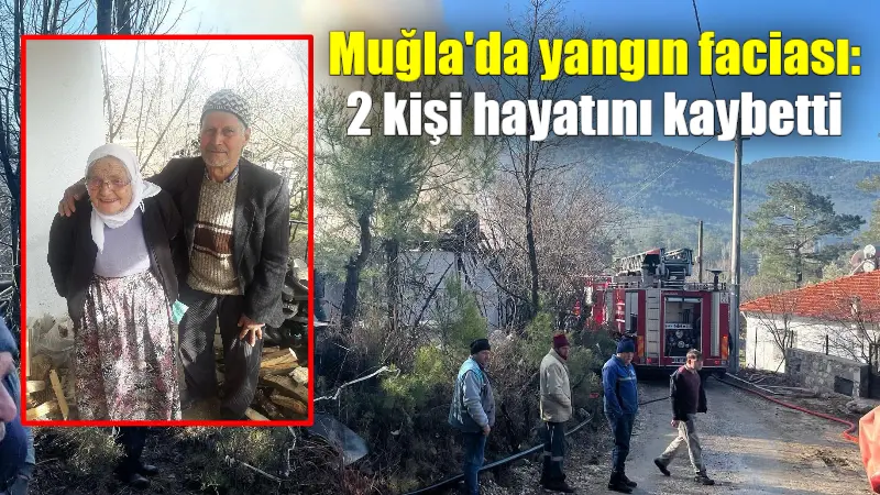 Muğla'nın Fethiye ilçesinde bir evde odun sobasından çıktığı düşünülen yangında