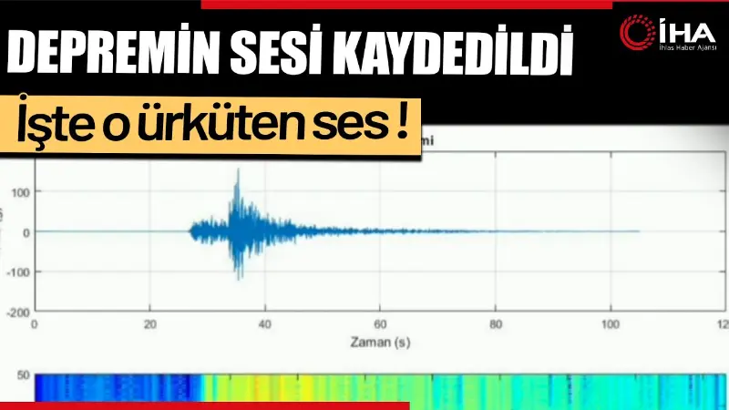 İstanbul’daki 6,2 büyüklüğündeki depremin olduğu anlardaki sesi kaydedildi. Kocaeli Üniversitesi'nden