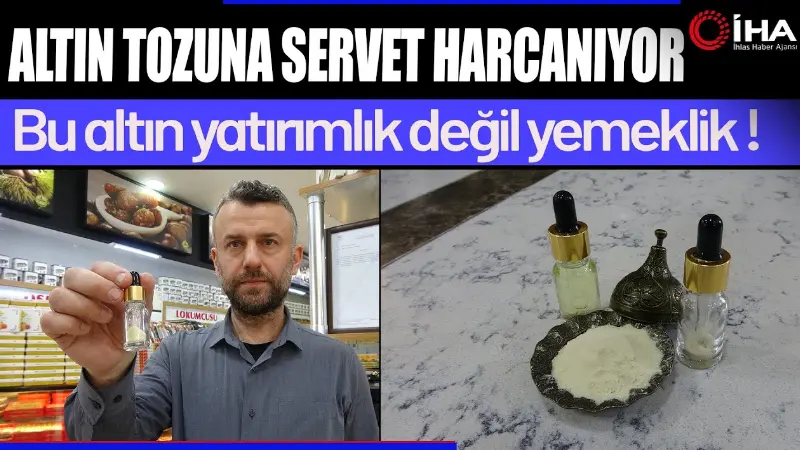 Bursa'da altın imalatçısı Ekrem Filiz, altını siyanürden ayırarak 24 ayar