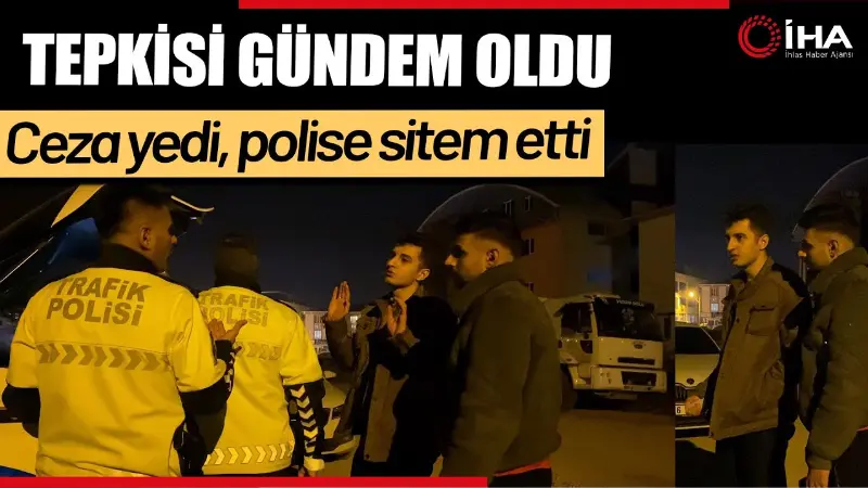 Bursa'nın İnegöl ilçesinde uygulama yapan polis trafik ekiplerinin durdurduğu ehliyetsiz