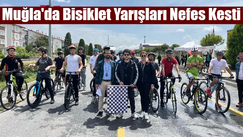 Muğla'da düzenlenen okul sporları bisiklet yarışları, 87 öğrencinin katılımıyla gerçekleşti