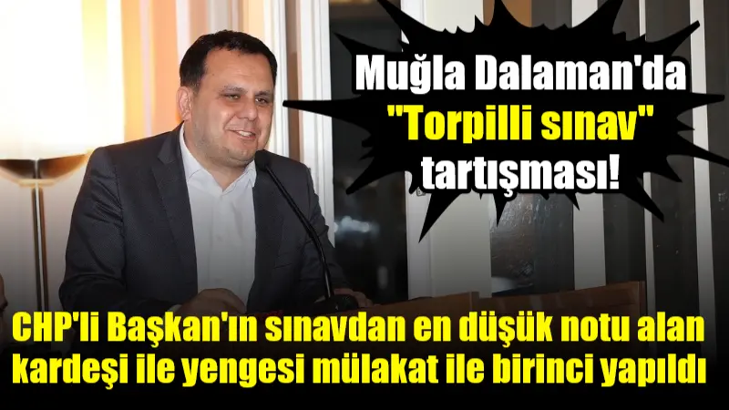 Dalaman Belediyesi'nde yapılan görevde yükselme sınavında, yazılıda düşük puan alan
