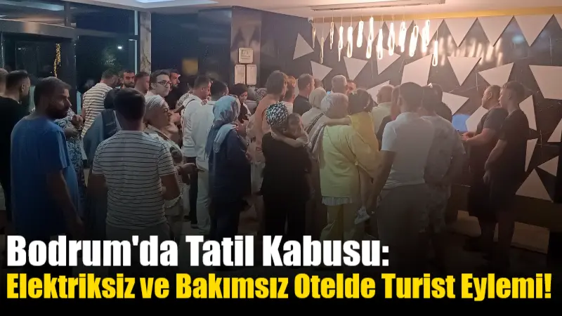 Muğla'nın Bodrum ilçesindeki Akyarlar Mahallesi'nde yer alan bir otelde, konuklar