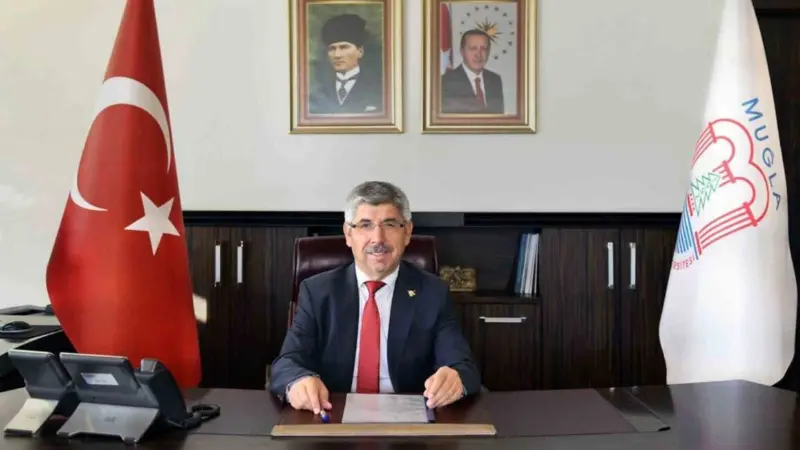 Muğla Sıtkı Koçman Üniversitesi Rektörü Prof. Dr. Turhan Kaçar, basında