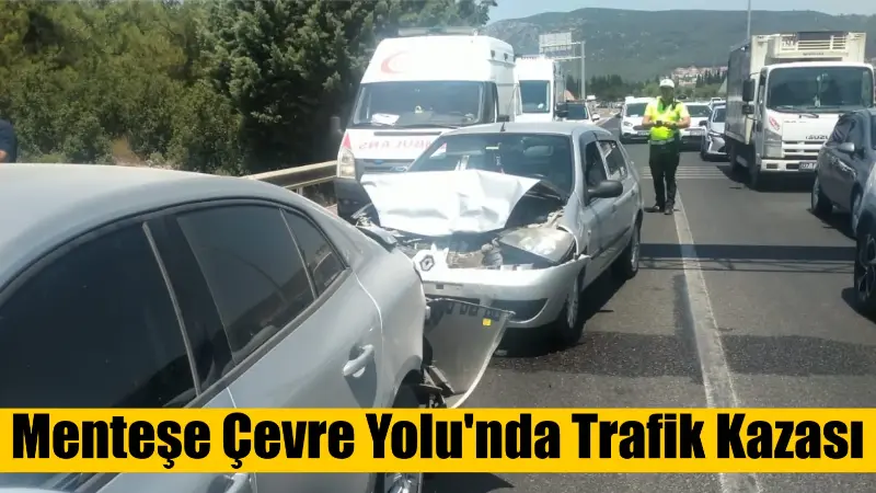 Muğla'nın Menteşe ilçesinde çevre yolu üzerinde meydana gelen trafik kazasında,