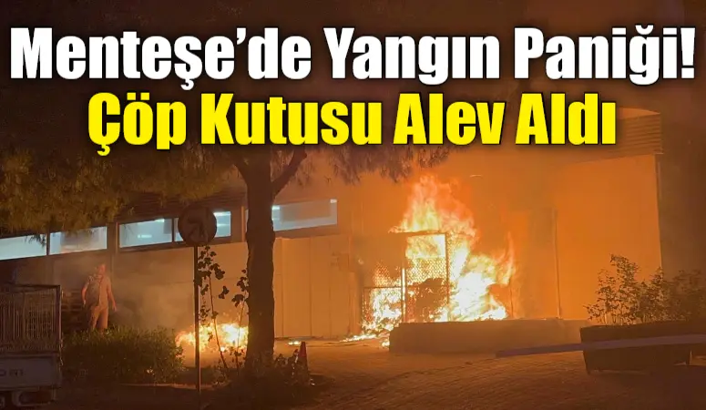 Muğla’nın Menteşe ilçesinde bir marketin önündeki geri dönüşüm kutusu, iddiaya