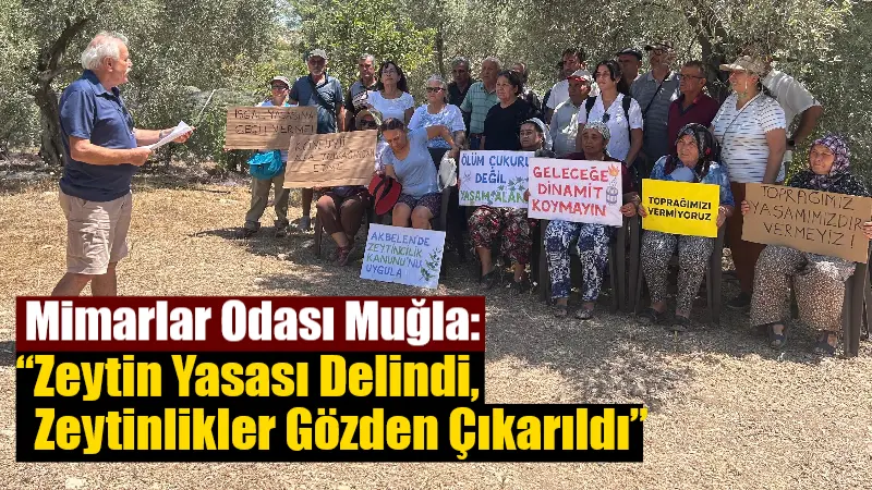 TMMOB Mimarlar Odası Muğla Şubesi, TBMM’de kabul edilen yeni Maden