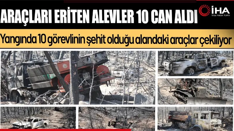Eskişehir'de 10 kişinin şehit olduğu orman yangını alanına yakın bir