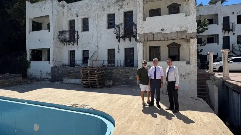 Yaklaşık 10 yıldır atıl durumda olan Bardakçı Otel’in yerine Polis