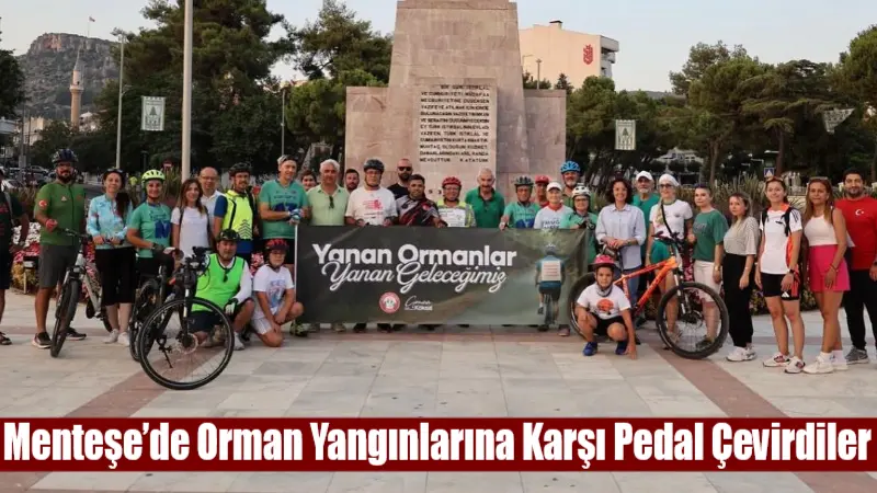 Muğla Bisiklet Derneği ve Menteşe Belediyesi iş birliğiyle orman yangınlarına