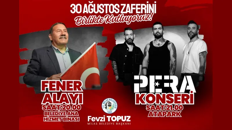 30 Ağustos Zafer Bayramı tüm yurtta olduğu gibi Milas’ta da